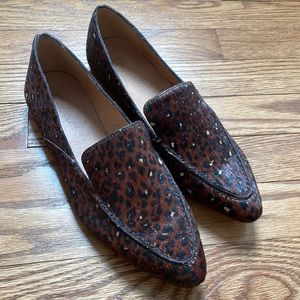 Madewell calf hair pointy flats